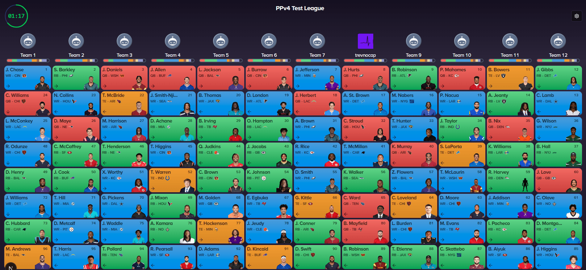 PickPulse DraftBoard